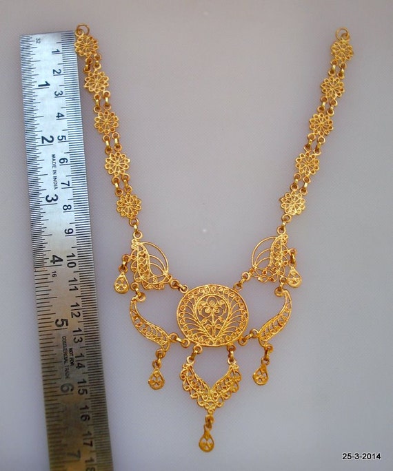 vintage antique gold vermeil gold gilded silver n… - image 5