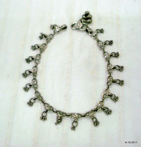 vintage anklet antique anklet tribal old silver an