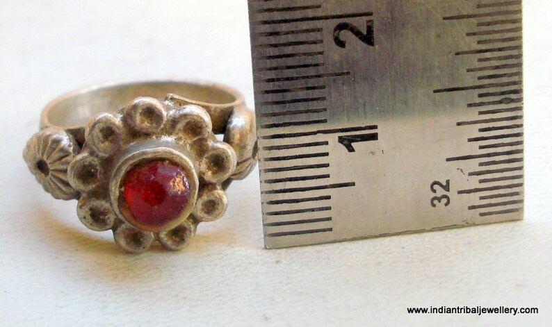 Vintage Antique Tribal Old Silver Ring Gypsy Hippie Rajasthan India - Etsy