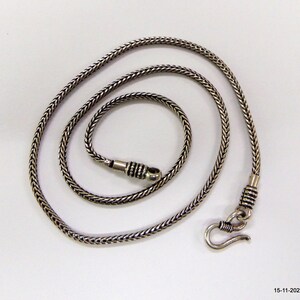 Vintage Ethnic Sterling Silver Necklace chain necklace handmade jewellery