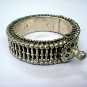 vintage antique ethnic tribal old silver bangle bracelet cuff gift
