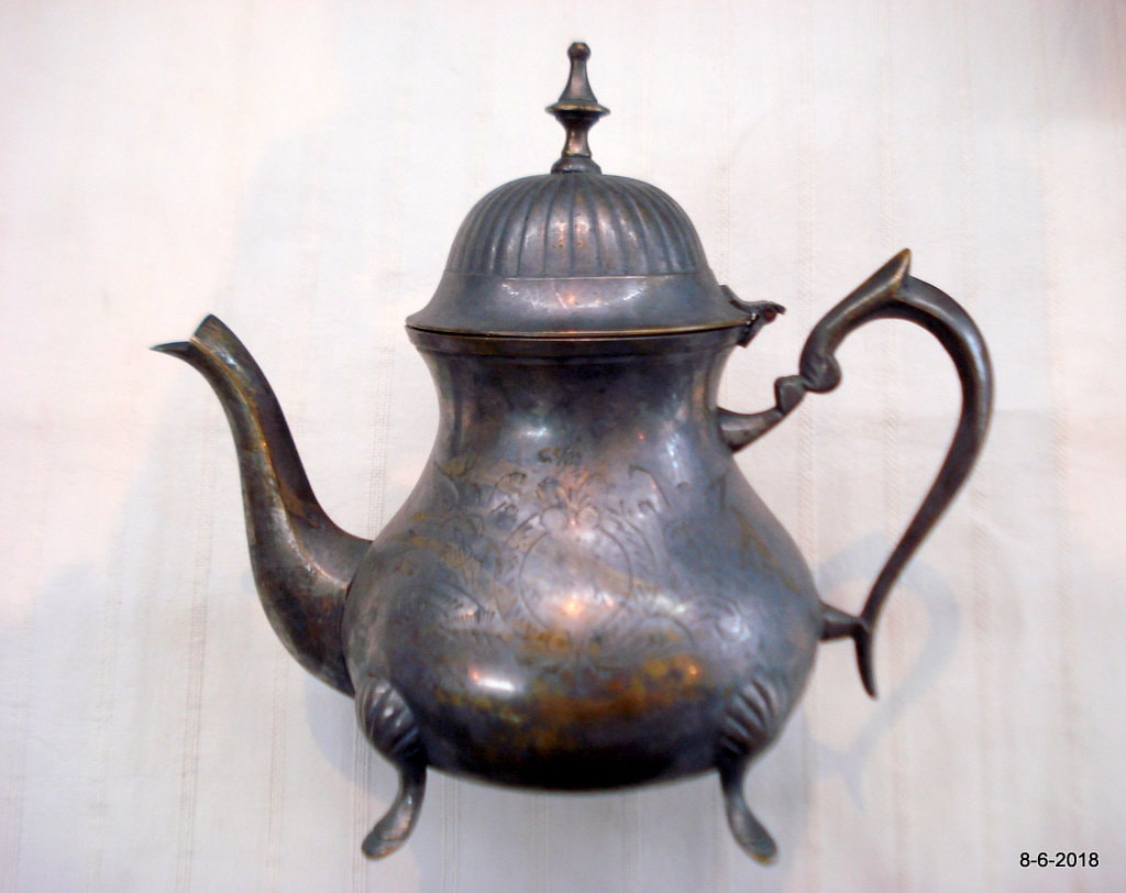 Antique Old Collectible Metal Tea Pot Set and Service With Cup Etsy