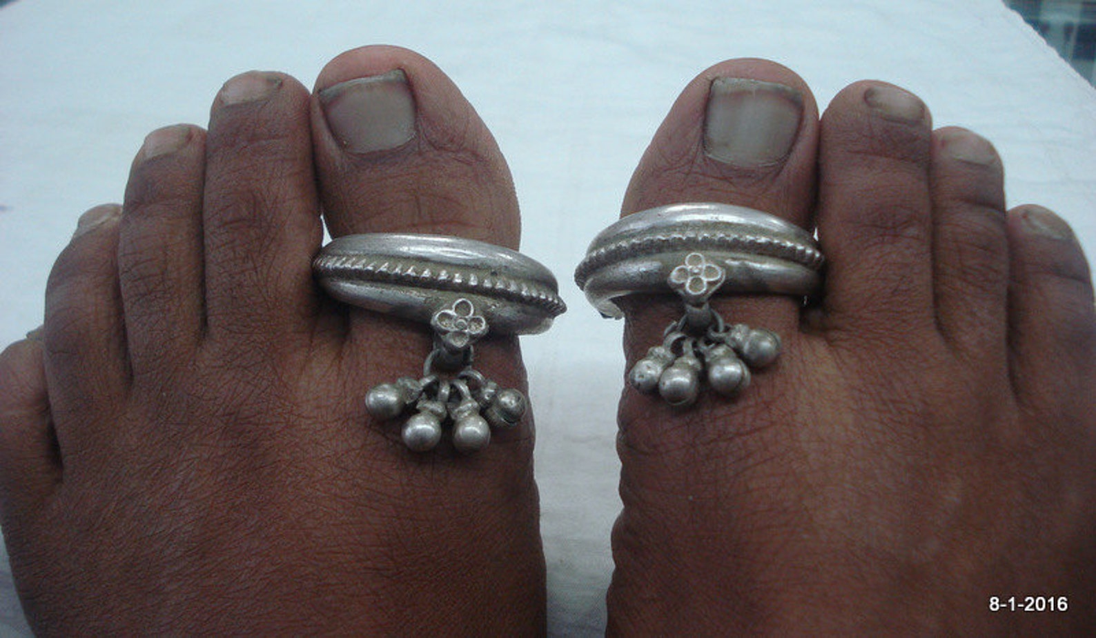 Vintage Toe Ring Antique Tribal Old Silver Big Toe Ring Gypsy Etsy