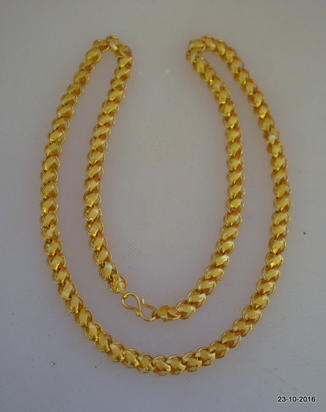 Traditional Design 20kt Gold Chain Necklace Handmade Gold - Etsy India