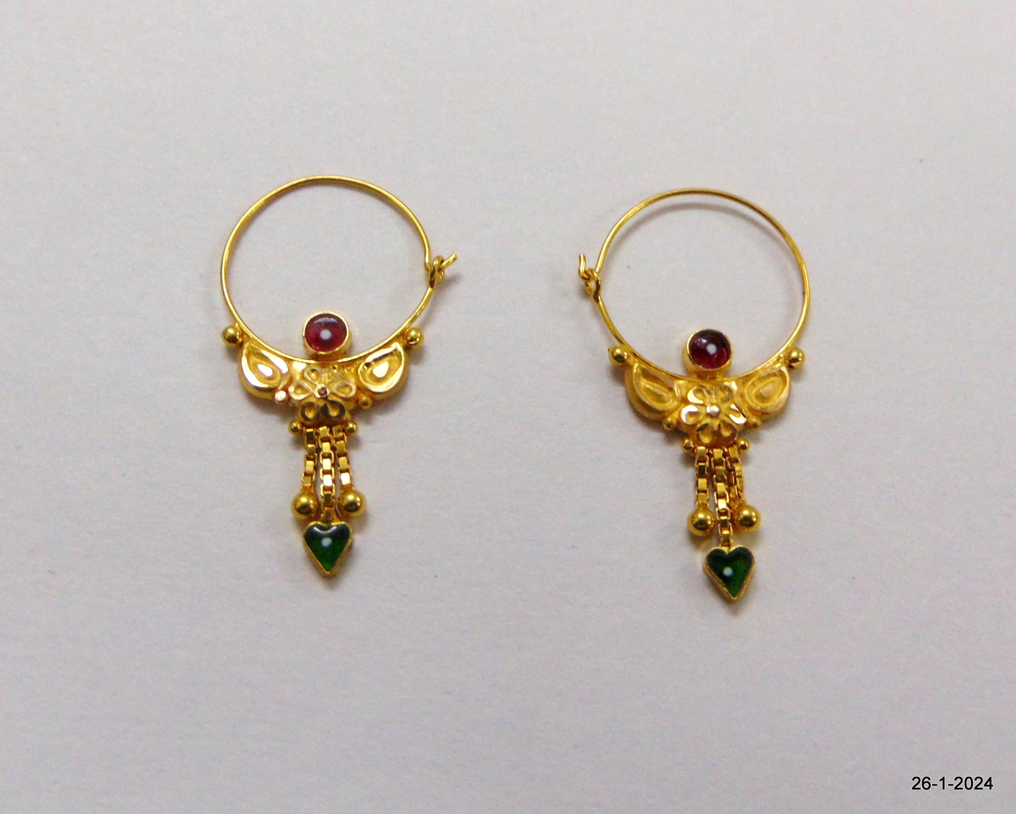 【美品】TOGA VIRILIS Motif pierced earrings Future Present - TOGA VIRILIS | Stone Motif Ear Accessories