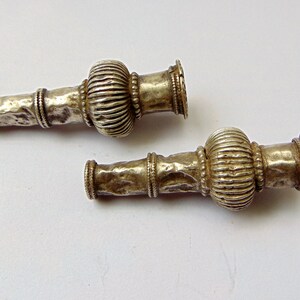 vintage antique tribal old silver beads necklace bracelet elements