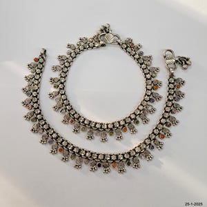 Vintage Tribal Old Silver Anklet Pair Silver Ornaments Handmade silver Jewellery