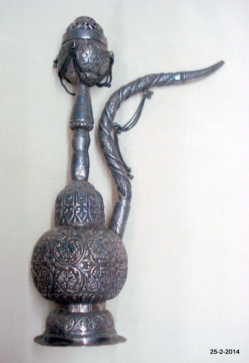 Vintage Antique Collectible Old Silver Hookah Tobacco Smoking Etsy