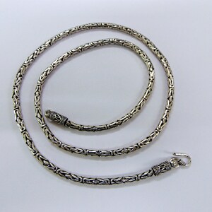 Vintage Ethnic Sterling Silver Necklace chain necklace handmade jewellery