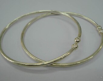 etnische tribale zilveren enkelband voeten armband armband kada paar armlet rajasthan india