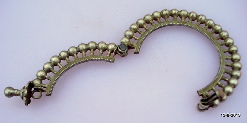 vintage antique tribal old old silver bracelet bangle traditional jewelry