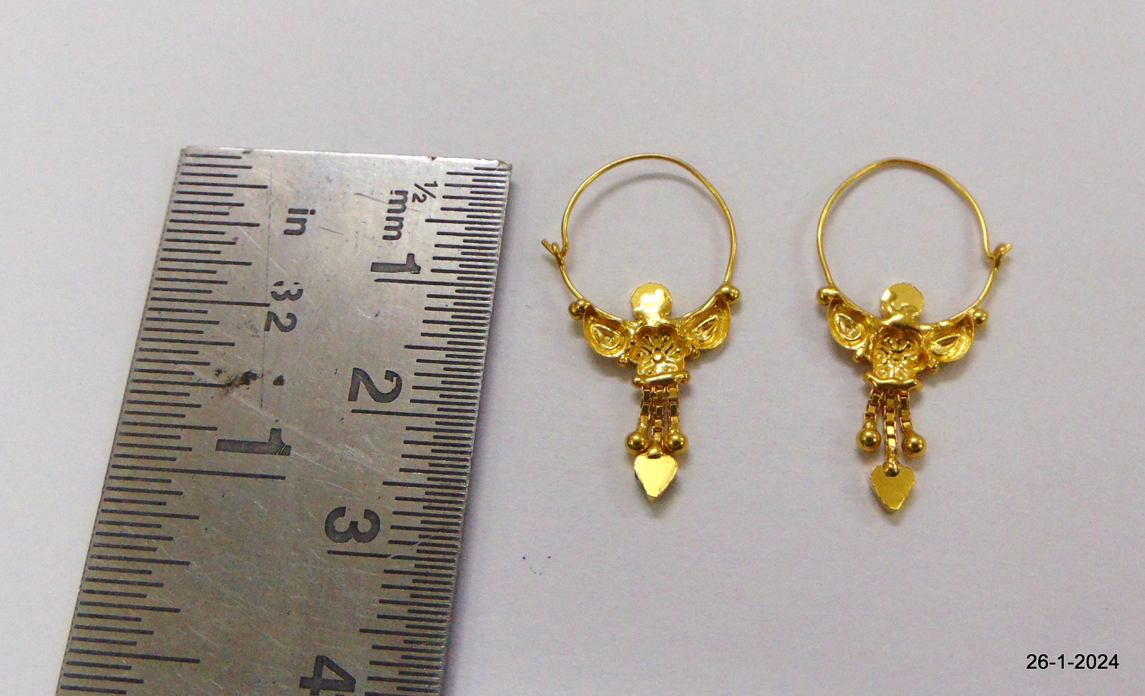 【美品】TOGA VIRILIS Motif pierced earrings Future Present - TOGA VIRILIS | Stone Motif Ear Accessories
