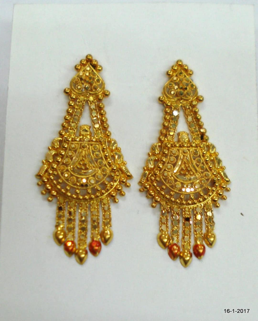 Rajasthani 22k Gold Earrings , Handmade Vintage Traditional Solid Gold  Earrings Indian Jewelry - Etsy | Gold earrings indian, Gold earrings  models, 22k gold earrings