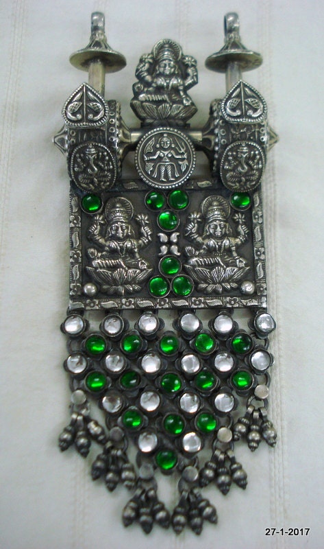 Traditional Sterling Silver Necklace Pendant Hindu God Lord