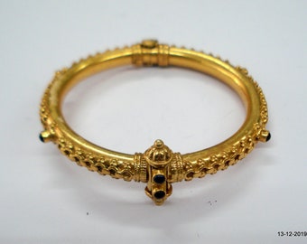 vintage gold gilded silver bracelet bangle gold vermeil bracelet bangle handmade