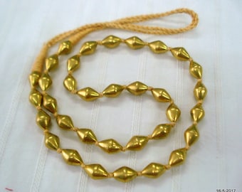 vintage design 22kt gold beads necklace mala gold chain handmade gold jewellery