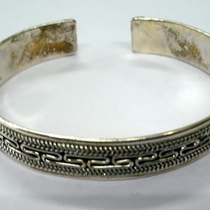 sterling silver bracelet bangle cuff traditional handmade jewelry
