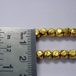22K gold beads necklace bracelet elemants 30 pcs. handmade