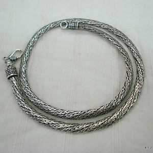 sterling silver chain necklace handmade chain traditional jewellery