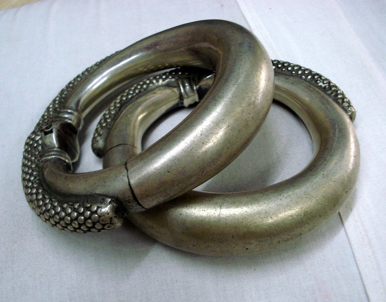 Vintage Antique Tribal Old Silver Ankle Bracelet Anklet Feet Etsy