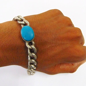 Super Star Salman Khan&#39;s stylish Turquoise gemstone bracelet handmade jewellery