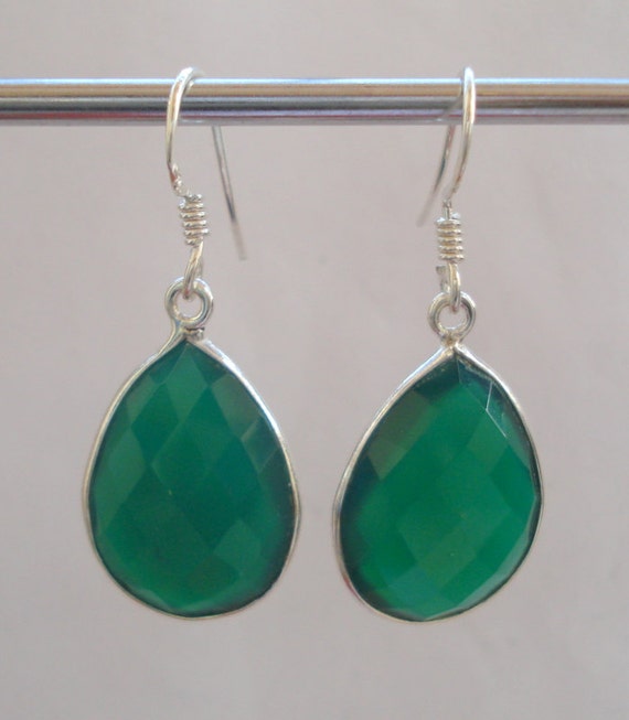 Silver Teardrop Earrings - From Rajasthan Silver Teardrop Earrings - From Rajasthan