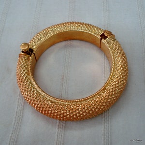 vintage gold gilded silver bracelet bangle antique gold vermeil bracelet