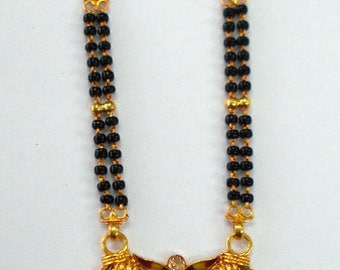 22kt or collier pendentif mangalsutra 