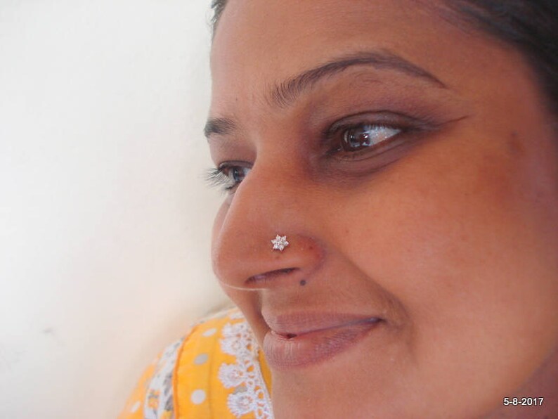 Ethnic Gold Nosepin Diamond Nosepin Nose Stud Handmade Nosepin
