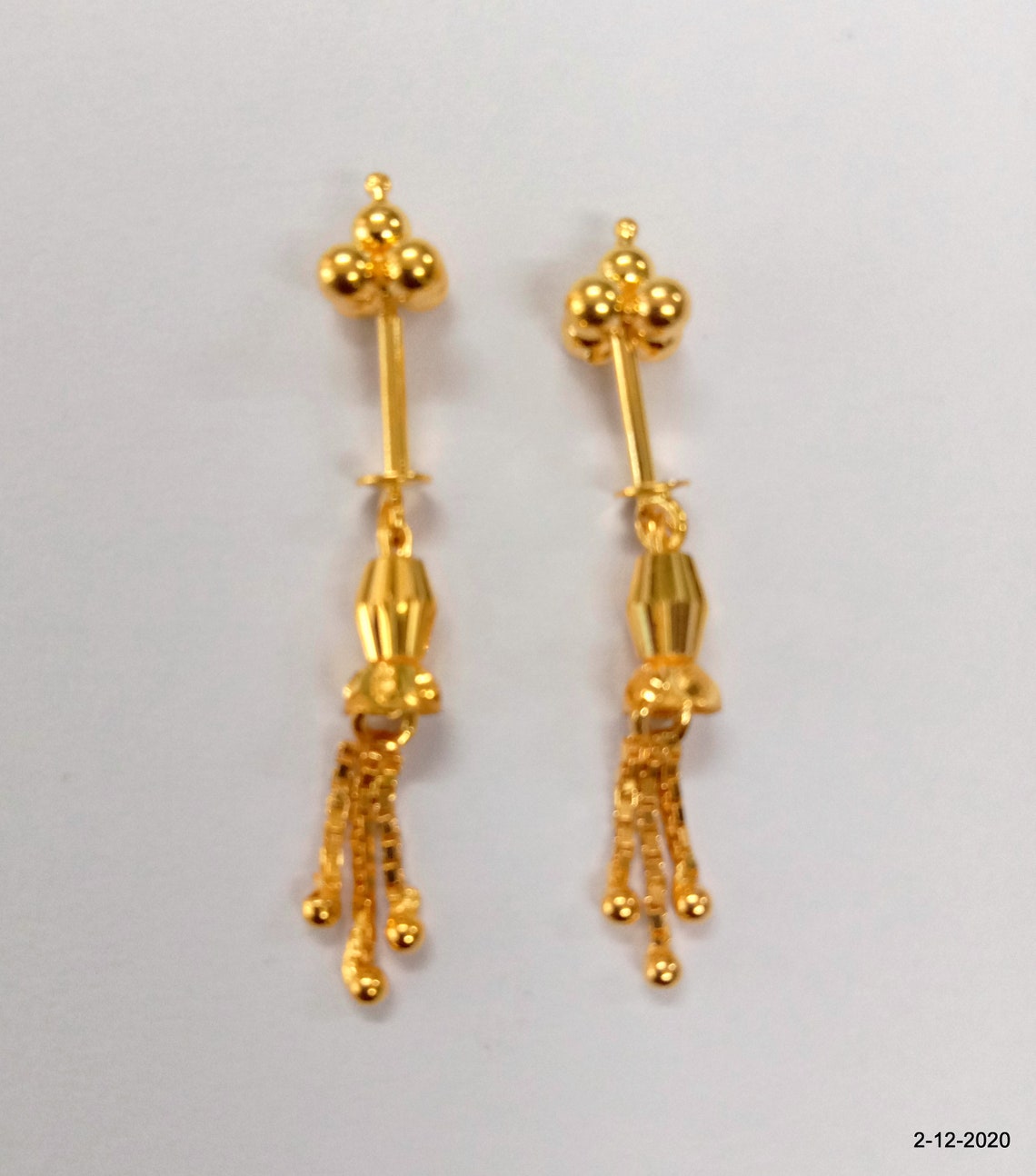 Ethnic 18kt Gold Upper Ear Earrings Barbells Piercing Jewellry Etsy