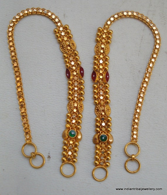 New Gold Chain Earrings Design 2023  मडरन लक क सथ अपन बनय नई गलड  चन ईयररग डजइन 