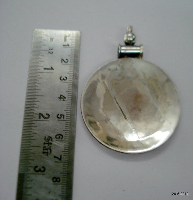 Traditional Design Sterling Silver Pendant Necklace Handmade Jewelry
