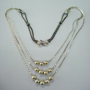 Traditional Design Sterling Silver Necklace chain necklace beads jewellery