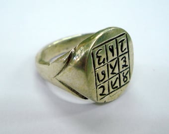 Sterling silver Ring Sun Yantra Ring good luck ring handmade