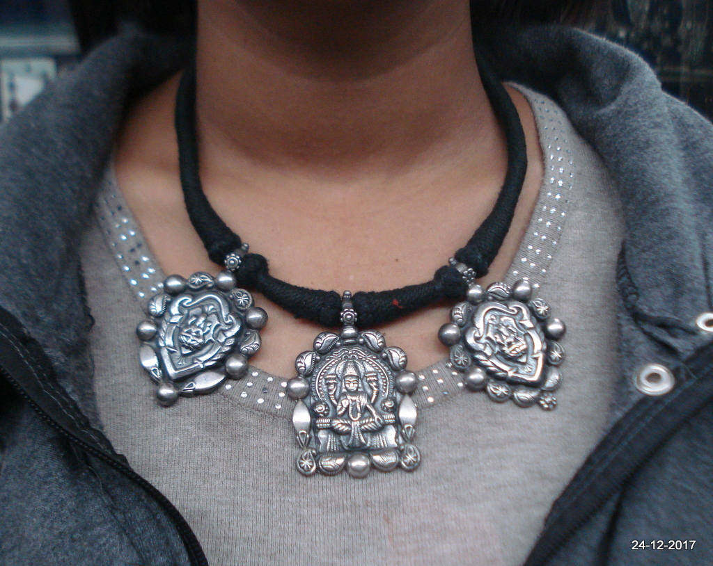 Ethnic sterling silver pendant necklace hindu god vishnu & Etsy