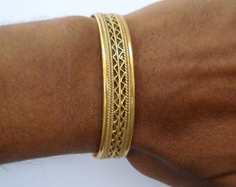 sterling silver gold vermeil gold gilded bangle bracelet gold plated cuff