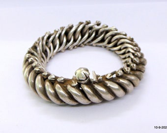 Ancient antique tribal old silver anklet bracelet bangle traditional jewellery