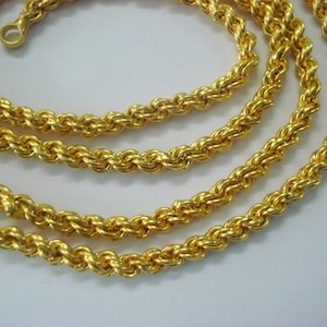 Ethnic 20k Gold Chain Necklace From Rajasthan India - Etsy