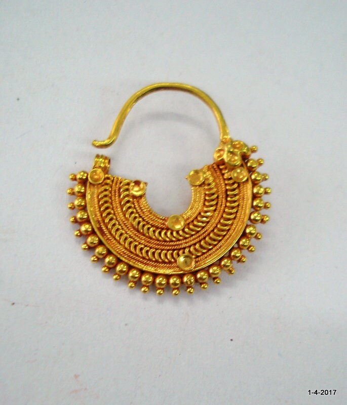 Traditional Design 20k Gold Nose Ring 