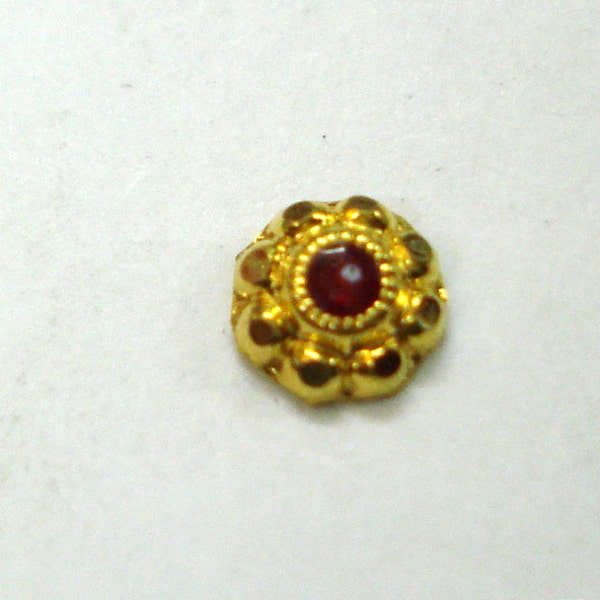 18 k diseño tradicional oro nariz stud nosepin ornamento de naríz hecha a mano