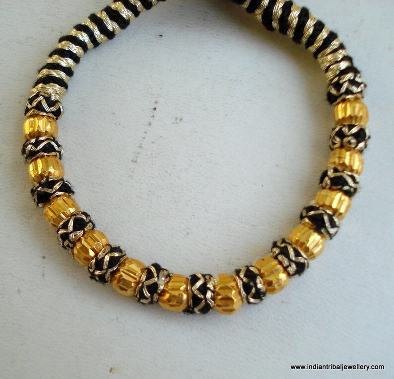 Gold Vermeil Gold Gilded Metal Beads Bracelet Bangle Cuff Etsy