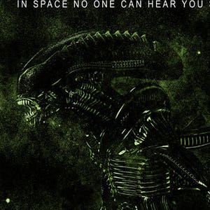Alien Movie Poster High Quality Giclee Print image 1
