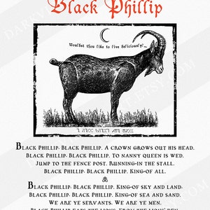 Black Phillip Song Print The Witch image 2