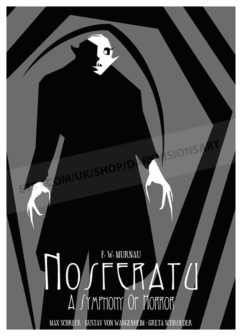 Nosferatu Poster Art Print Etsy