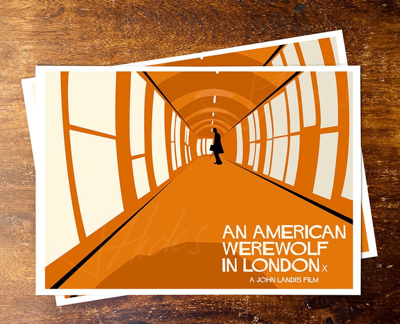 An American Werewolf in London Poster Art Print Etsy An American Werewolf in London Poster Art Print Etsy