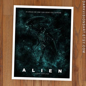 Alien Movie Poster High Quality Giclee Print image 4