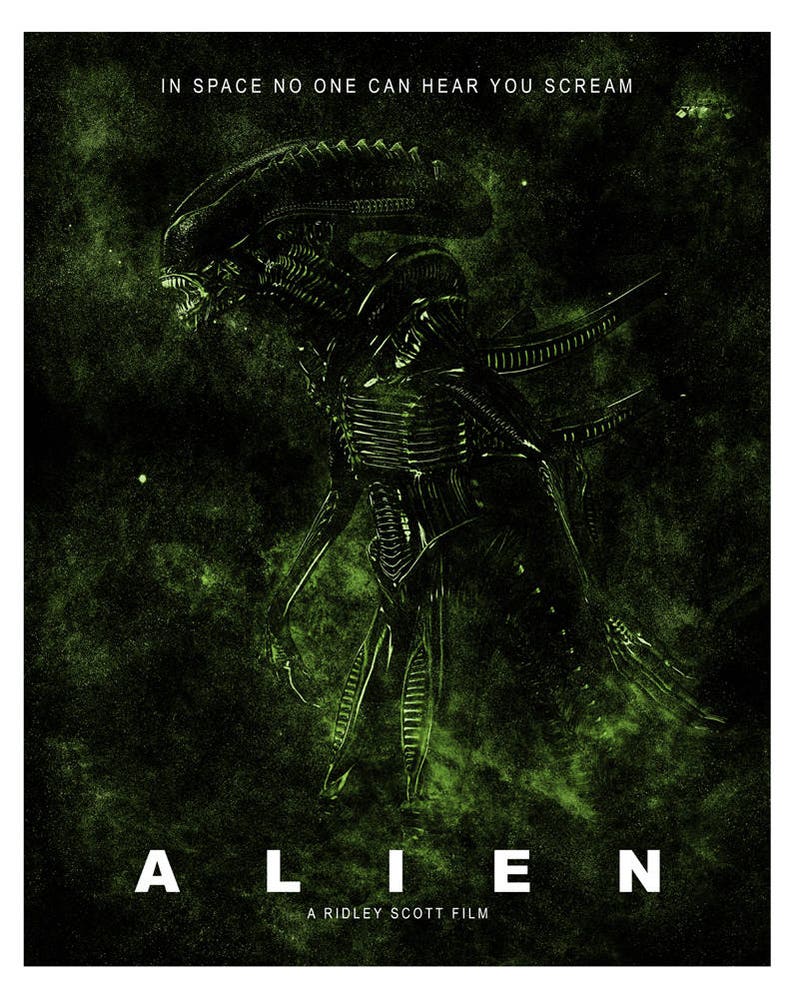 Alien Movie Poster High Quality Giclee Print image 1