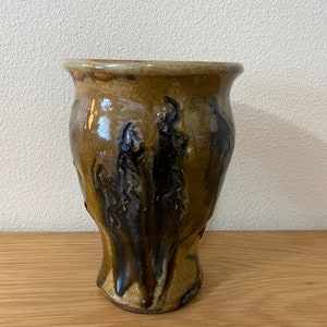Vintage Vase in thick dripped glazed ceramic