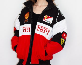 Racing Jacket, F1 Formula-1 Vintage Unisex Track, limited Rare Vintage Y2K Fully Embroidered Streetwear, Nascar jacket