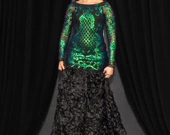 Green Prom dress
